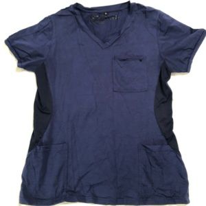 Navy scrub top - XL